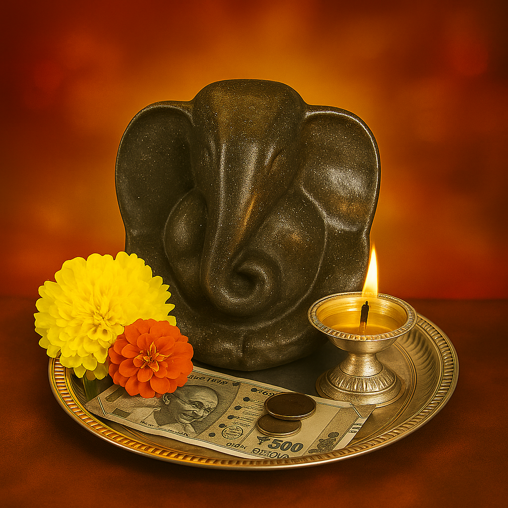Pyrite Ganesha Idol