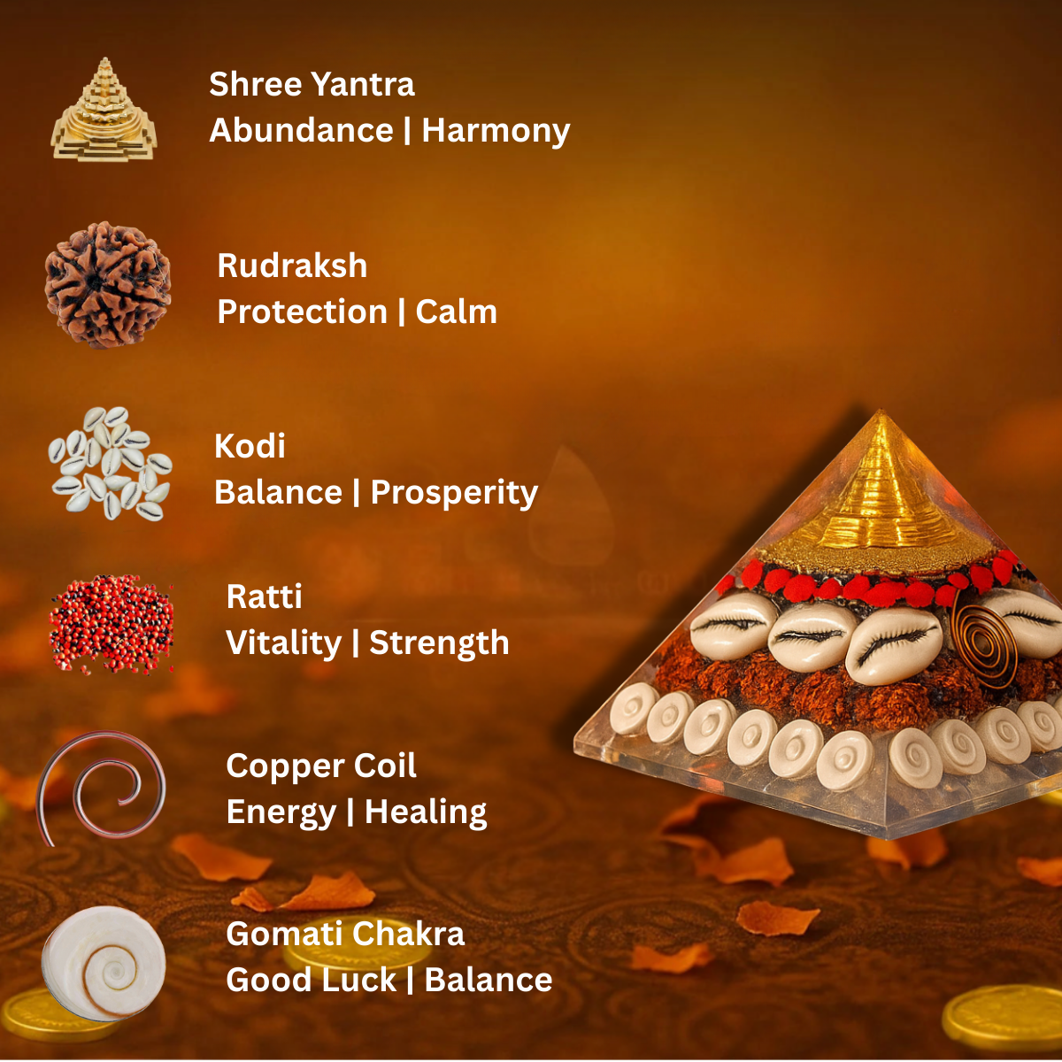 Laxmi Yantra Pyramid (90mm)
