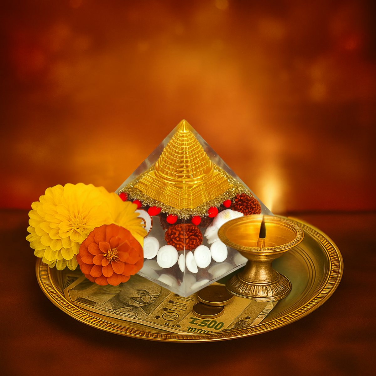 Laxmi Yantra Pyramid (75mm)
