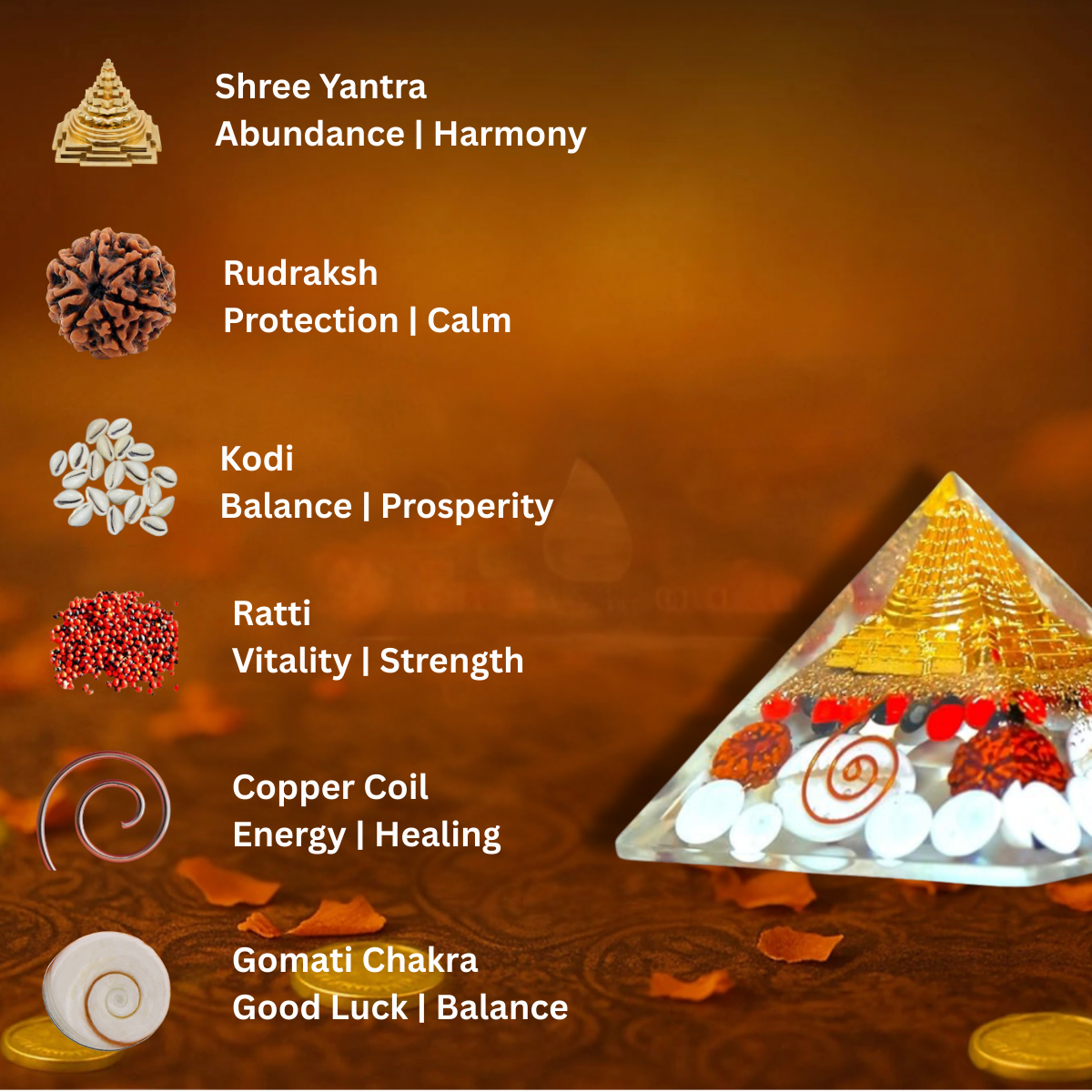 Laxmi Yantra Pyramid (75mm)