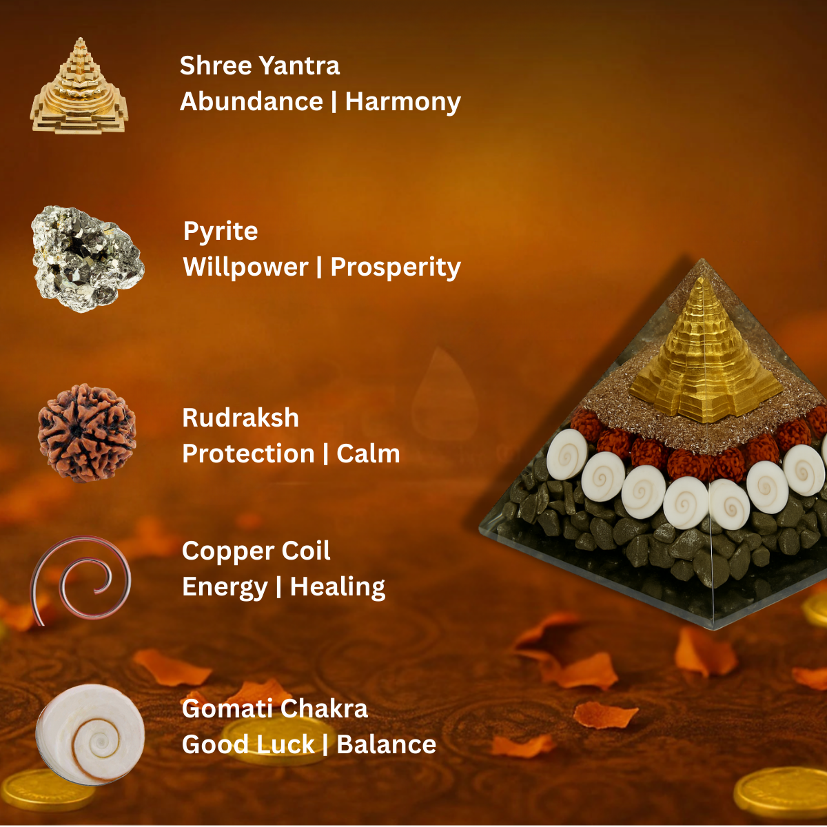 Money Magnet Pyrite Pyramid