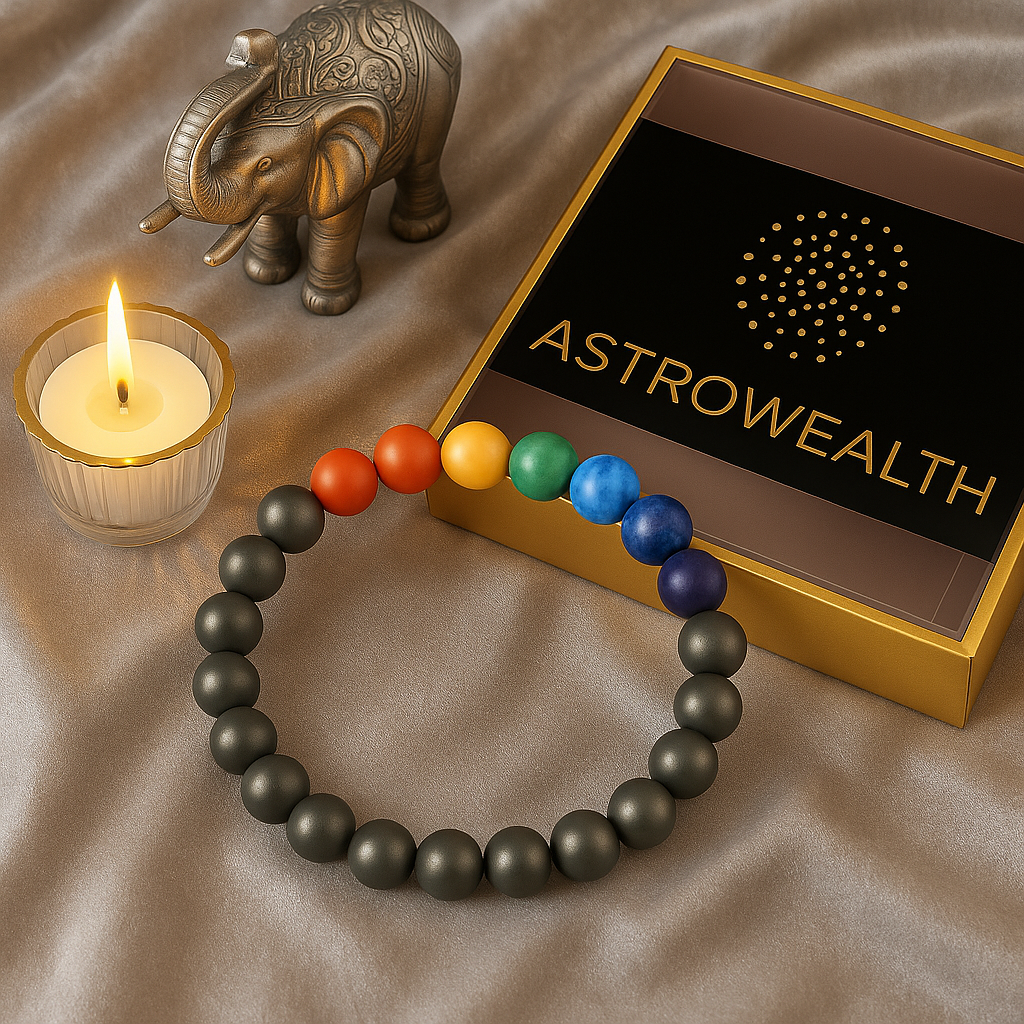 Pyrite & Chakra Bracelet