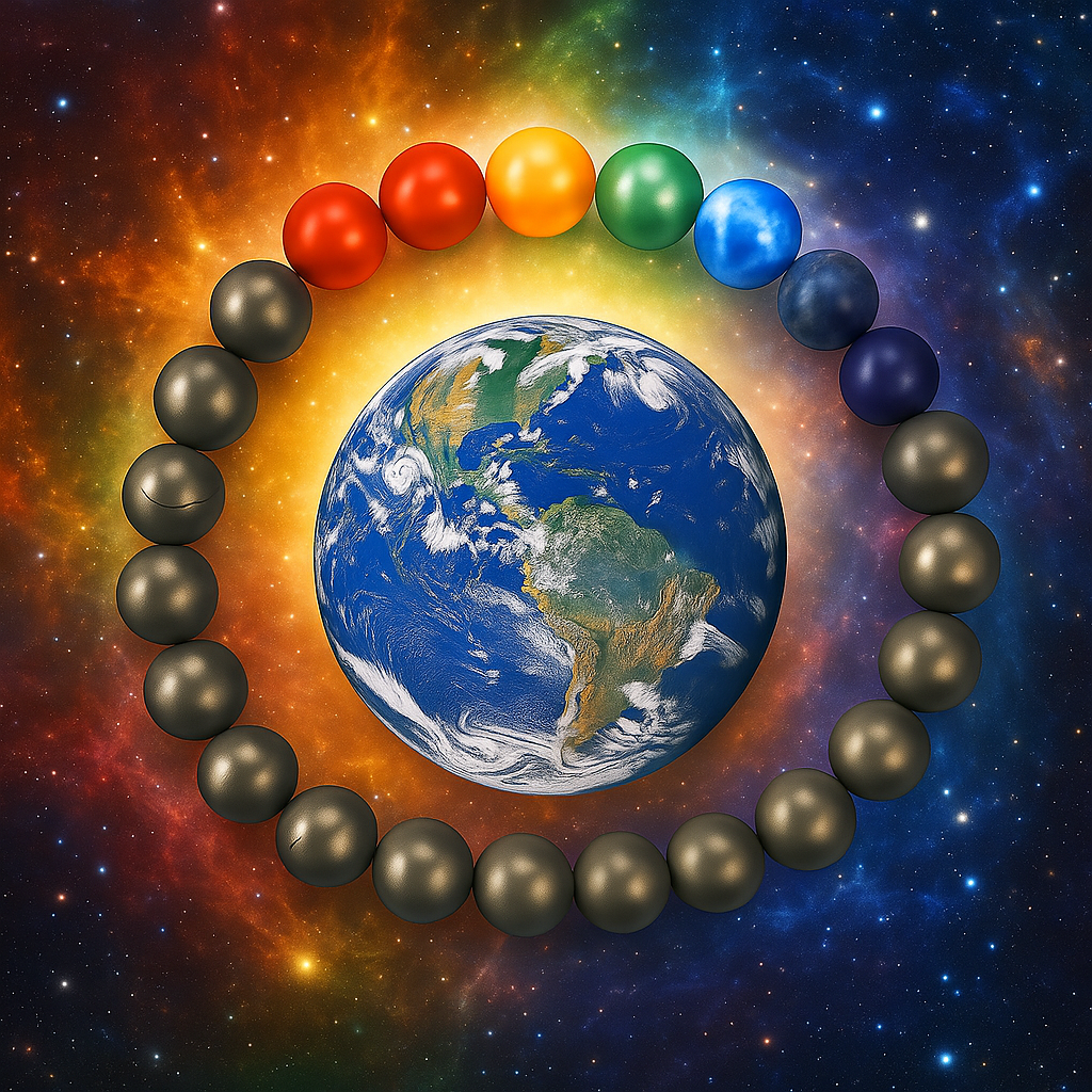 Pyrite & Chakra Bracelet