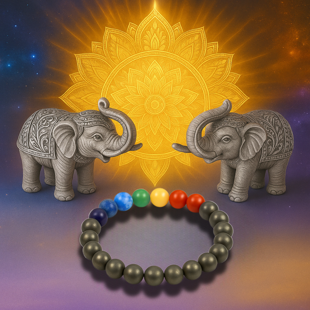 Pyrite & Chakra Bracelet