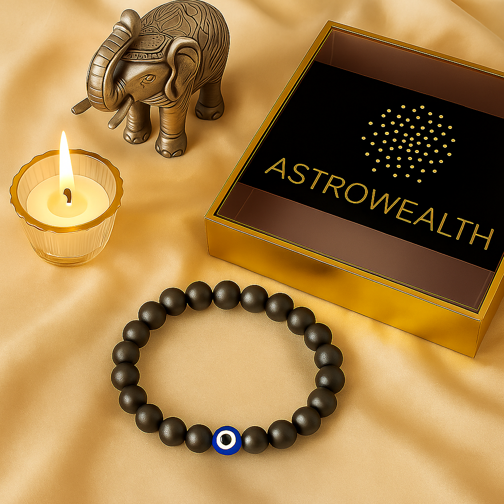 Pyrite Evil Eye Bracelet