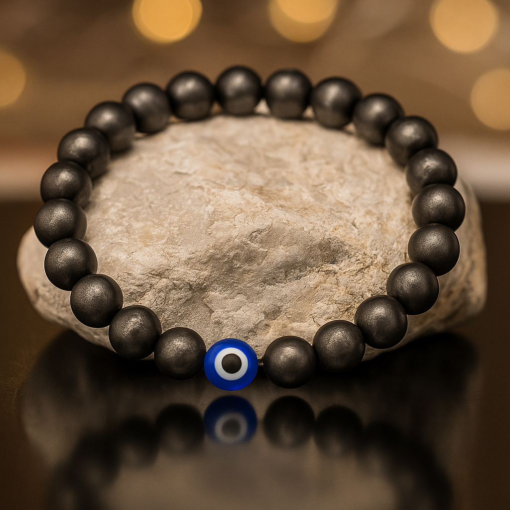 Pyrite Evil Eye Bracelet