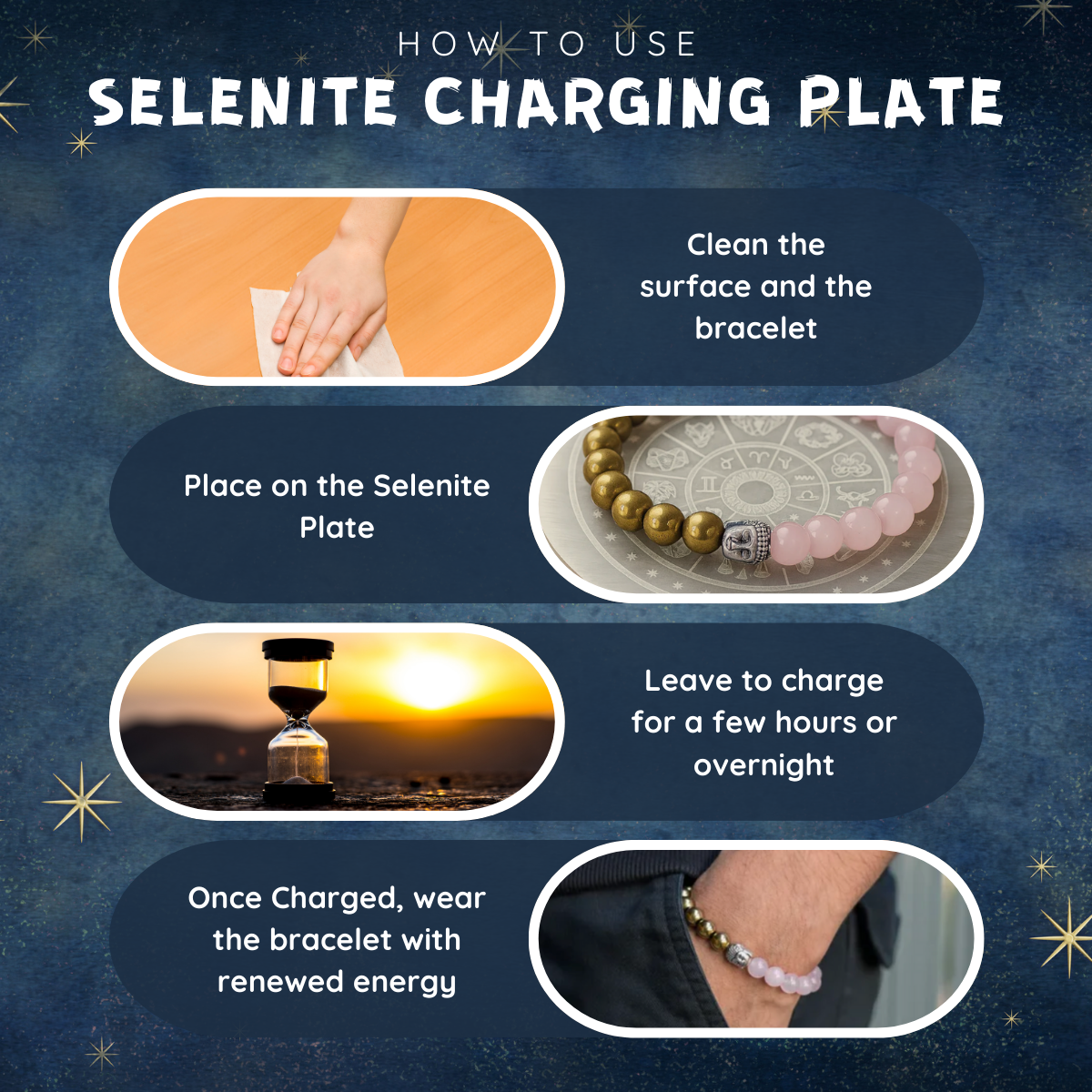 Selenite Charging Plate