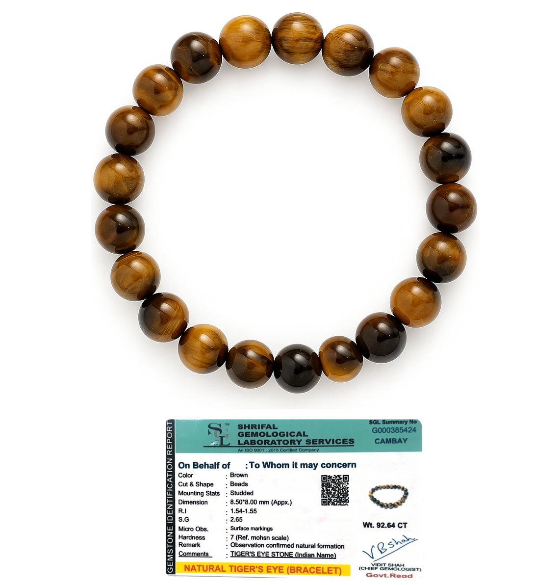 Tiger's Eye Bracelet